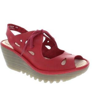 Fly London | Yend | Wedge | Lace Up | Sandals